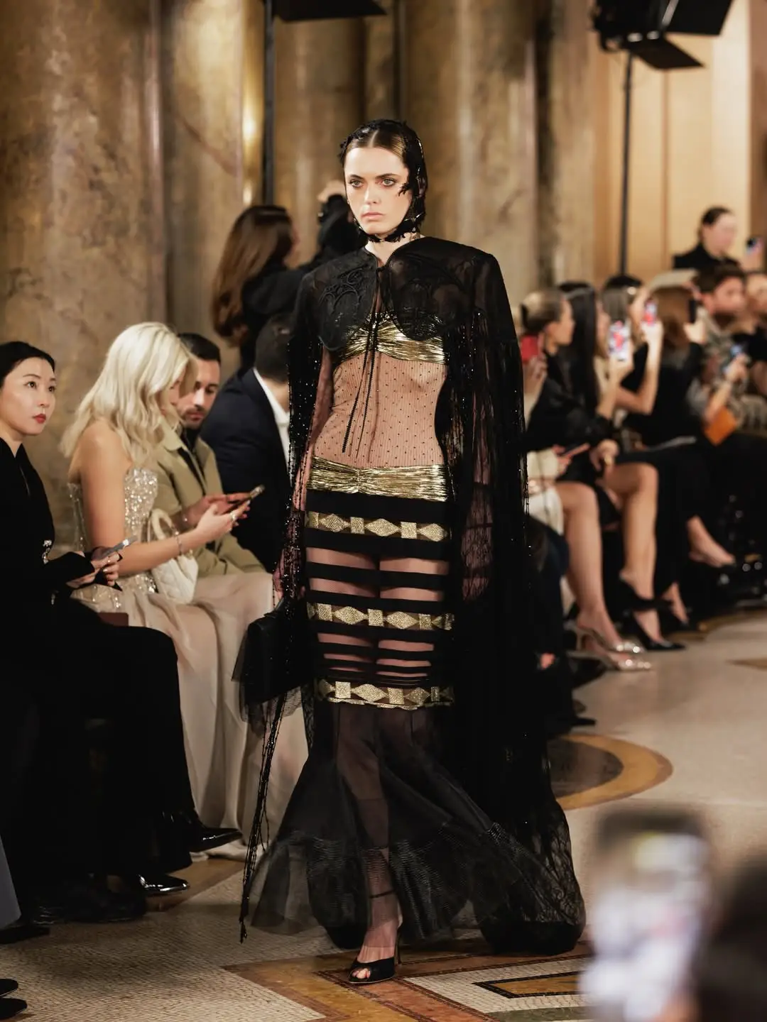 Photo of the catwalk at Place de l'Opéra for Paris Fashion Week 2026.